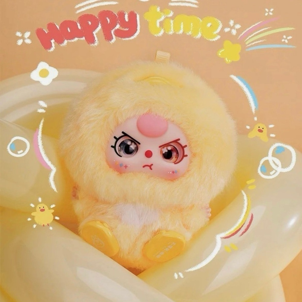 Baby Three Mini Hug Plush Pendant - Baby Duck